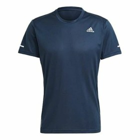 Men’s Short Sleeve T-Shirt Adidas IT Crew Navy Blue