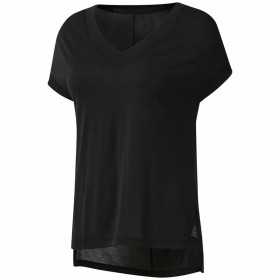 Women’s Short Sleeve T-Shirt Reebok Wor Supremium Detail Black