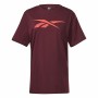 T-shirt med kortärm Herr Reebok RI Logo Rödbrun