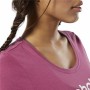 T-shirt med kortärm Dam Reebok Linear Hot Rosa