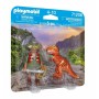 Jointed Figures Playmobil 71206 Dinosaur Male Explorer 5 Pieces Duo