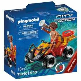 Playset Playmobil City Action Rescue Quad 18 Delar 71040