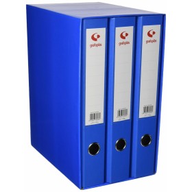 Ordnerbox mit Hebelmechanik Grafoplas 35 x 29 x 18 cm Blau Pappe Polypropylen (3 Stück)