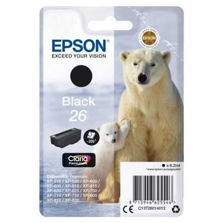 Original Ink Cartridge Epson C13T26014022 Black