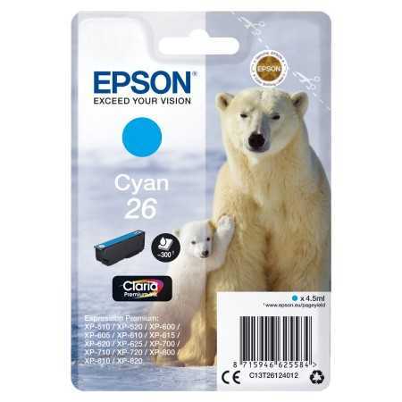 Original Ink Cartridge Epson C13T26124022 Cyan