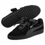 Casual Träningsskor Dam Puma Suede Heart Ep Svart