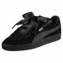 Casual Damenturnschuh Puma Suede Heart Ep Schwarz