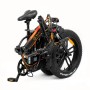 Elcykel Youin You-Ride Texas 250W 25 km/h Svart Orange Svart/Orange 250 W 20" 25 km/h