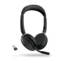 Bluetooth Hörlurar med Mikrofon Jabra Evolve2 65 Flex Svart