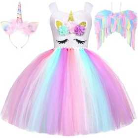 Costume for Children Unicorn Girl Pink (Refurbished B)