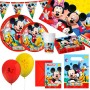 Party supply set Mickey Mouse 66 Pieces