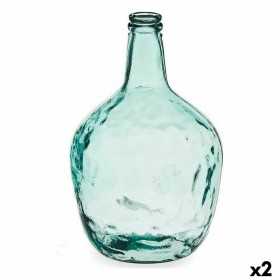 Flasche Carafe Dekoration Durchsichtig 22 x 37,5 x 22 cm (2 Stück)