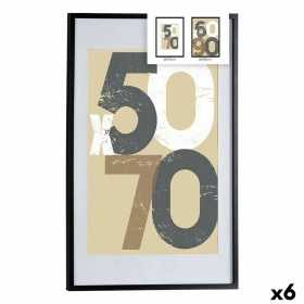 Fotorahmen 62,5 x 2,5 x 92,5 cm Schwarz Kunststoff Holz MDF (6 Stück)