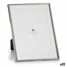 Photo frame Crystal Silver Steel (12 Units)