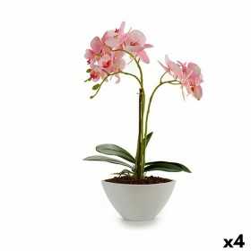 Dekorationspflanze Orchidee 16 x 49 x 28 cm Kunststoff (4 Stück)