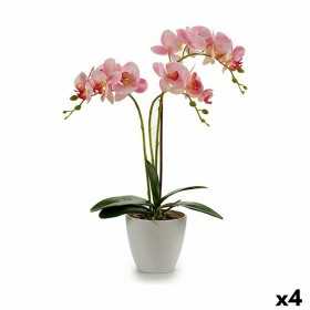 Plante décorative Orchidée Plastique 20 x 49 x 26 cm (4 Unités)