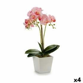 Dekorationspflanze Orchidee 20 x 47 x 33 cm Kunststoff (4 Stück)