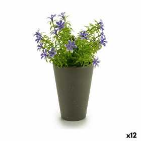 Dekorativ växt Blomster Plast 12 x 19 x 12 cm (12 antal)