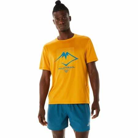 T-shirt à manches courtes homme Asics Fujitrail Logo Orange