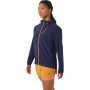 Sportjacke für Frauen Asics Fujitrail WaterProof Dunkelblau