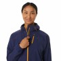 Sportjacke für Frauen Asics Fujitrail WaterProof Dunkelblau