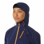 Sportjacke für Frauen Asics Fujitrail WaterProof Dunkelblau