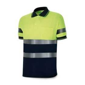 Short Sleeve Polo Shirt 1288pavxmcyfa Yellow Navy Blue High visibility
