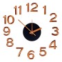 Wall Clock Adhesive Bronze ABS EVA Ø 35 cm (6 Units)