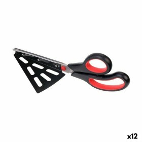 Scissors Pizza Cutter Black Red Metal (12 Units)