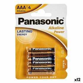 Alkaliska Batterier Panasonic LR03 AAA (12 antal)