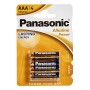 Piles Alcalines Panasonic LR03 AAA (12 Unités)