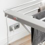 Folding Electric Clothesline InnovaGoods 6 Bars Grey (Refurbished C)