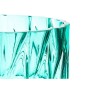 Vase Engraving Turquoise Crystal 13 x 26,5 x 13 cm (6 Units)