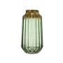 Vase Green Glass 13 x 23,5 x 13 cm (6 Units)