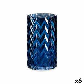 Vas Gravyr Ax Blå Glas 11,3 x 19,5 x 11,3 cm (6 antal)