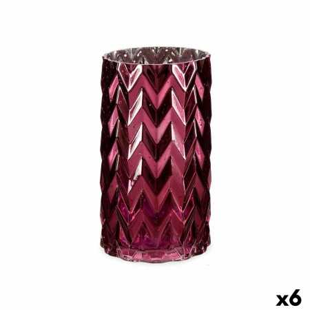 Vas Gravyr Ax Rosa Glas 11,3 x 19,5 x 11,3 cm (6 antal)