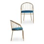 Chair Golden Blue Bars Iron (Refurbished B)
