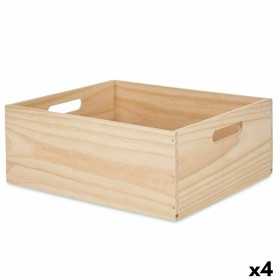 Dekorationslåda furuträ 31 x 14 x 36 cm (4 antal)