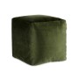 Pouf Velours Vert 30 x 30 x 30 cm (4 Unités)