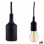 Deckenlampe 60 W 220-250 V Schwarz Kunststoff (6 Stück)
