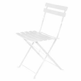 Garden chair Sira White Steel 41 x 46 x 80 cm (2 Units)