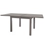 Dining Table Stella Aluminium Tempered Glass 90 x 90 x 74 cm