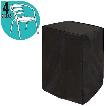 Schutzhülle Für Stühle Schwarz PVC 66 x 66 x 109 cm