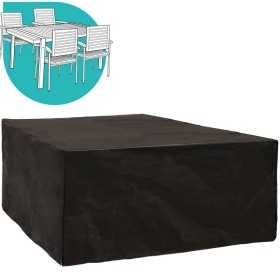 Schutzhülle Tisch Schwarz PVC 173 x 215 x 90 cm