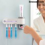 Stérilisateur Brosse à Dents UV avec Support et Distributeur de Dentifrice Smiluv InnovaGoods Blanc (Reconditionné B)