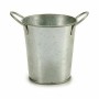 Planter Bucket Silver Zinc 16 x 12 x 11 cm (72 Units)