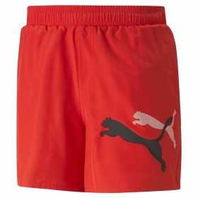 Men's Sports Shorts Puma Ess+ Logo Power Cat For All Time Red