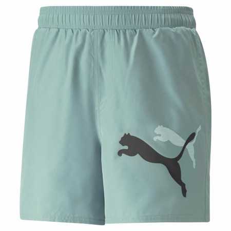 Sportshorts för män Puma Ess+ Logo Power Cat For All Time Aquamarine Blå Grön