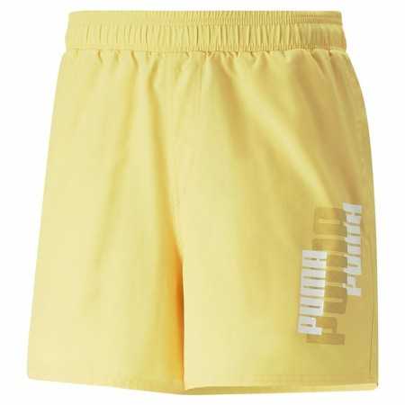 Short de Sport pour Homme Puma Ess+ Logo Power Jaune