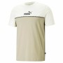 T-shirt Puma Ess Block X Tape Beige Män